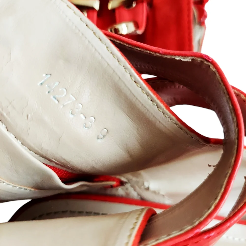 Akira Open Toe Double Ankle Strap Heels - Picture 4 of 8